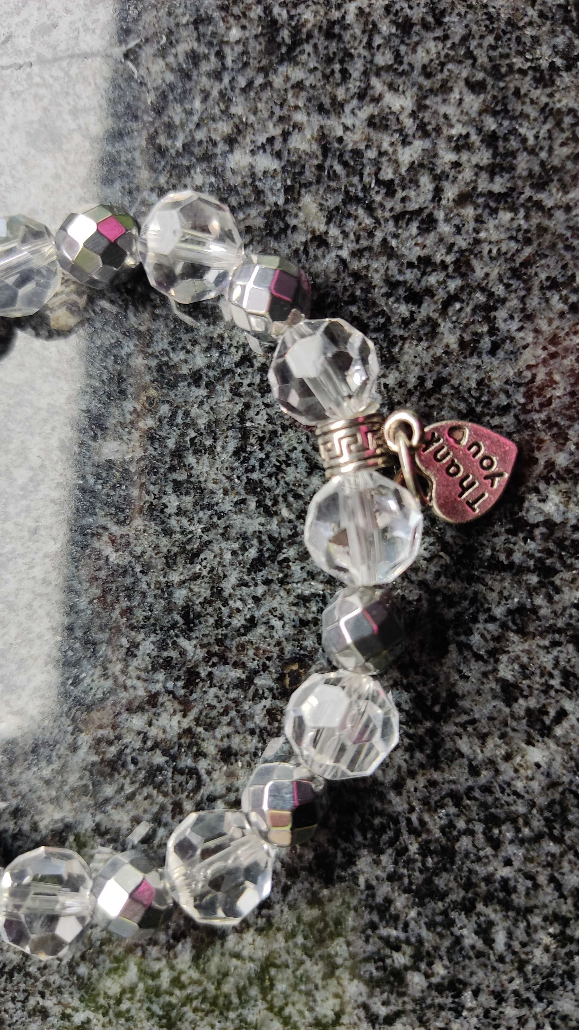 Handmade błyszcząca bransoletka odbijająca światło