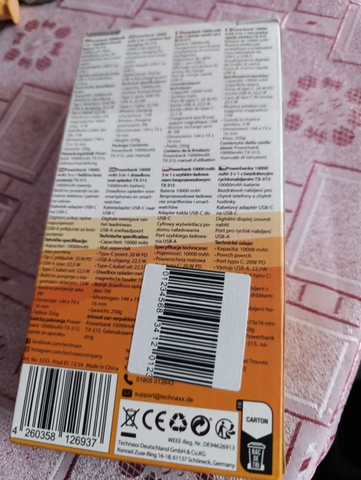 Power Bank bezprzewodowy smartfon SmartWatch nowa