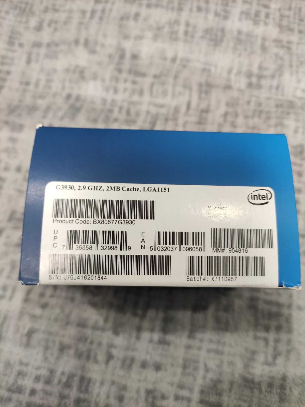 Процессор Intel CELERON BOX G3930