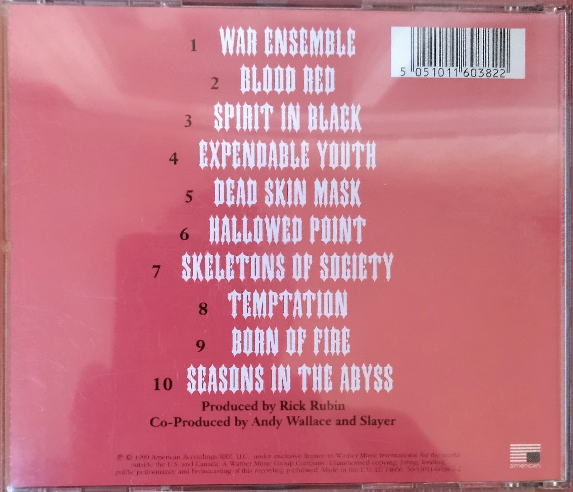 Cd  Slayer, Skid Row фирменный