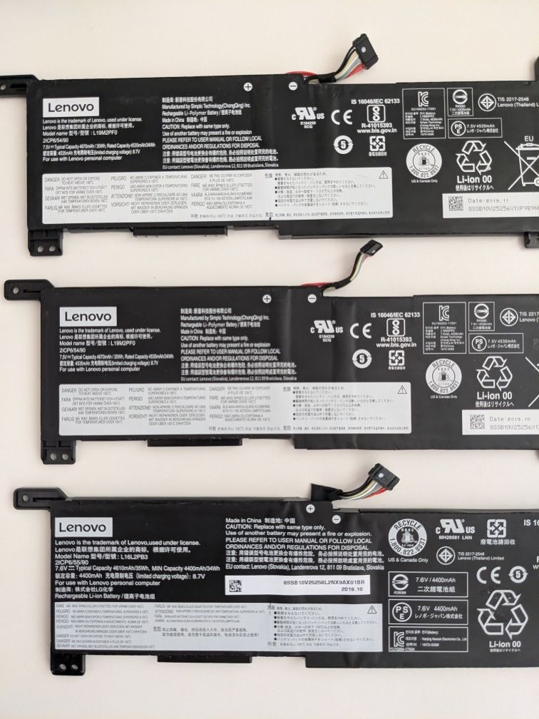 Оригінальна батарея Lenovo L19M2PF0 L16L2PB3