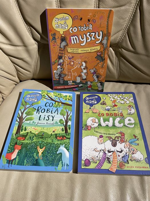 Nowy zestaw książek Opowiem ci mamo co robią myszy lisy owce