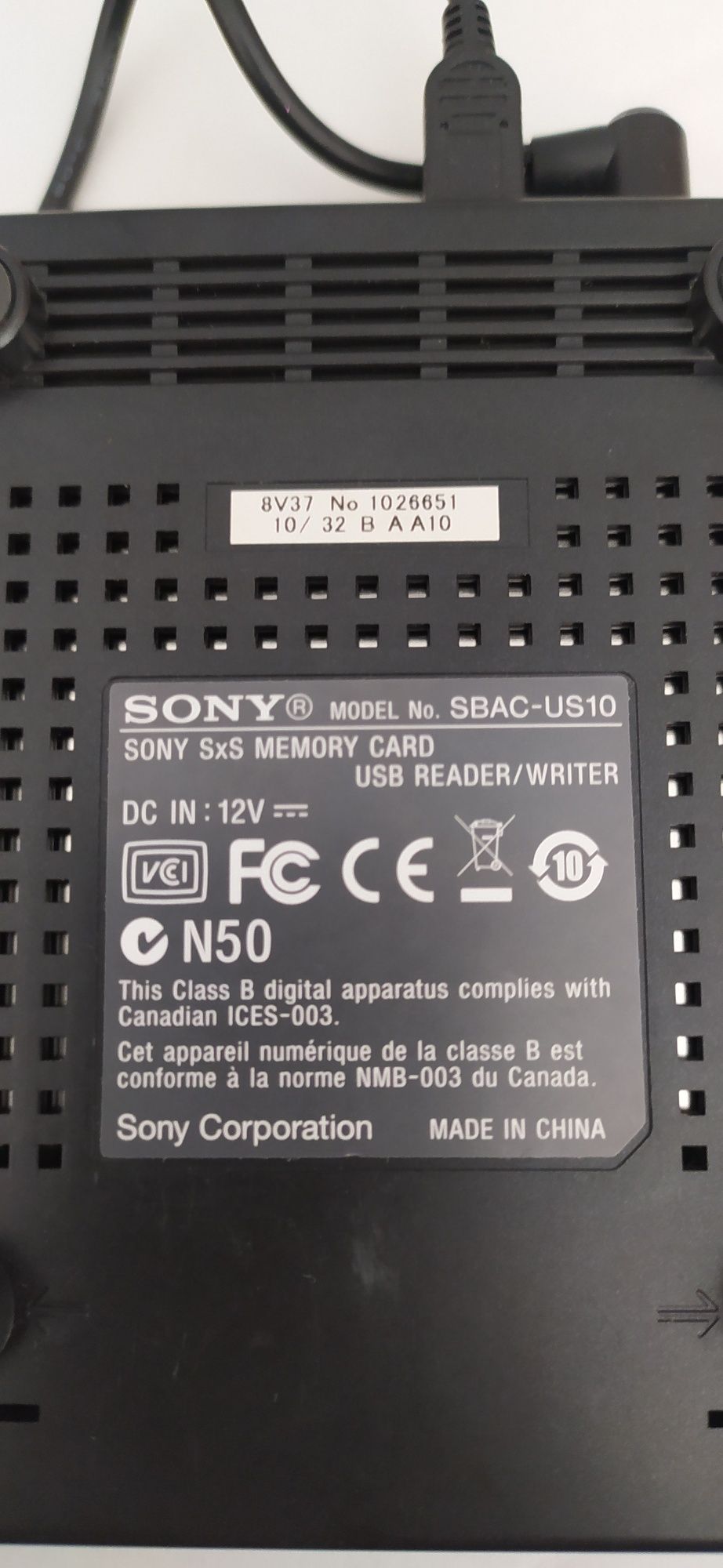 Картрідер SONY SBAC-US10 sxs