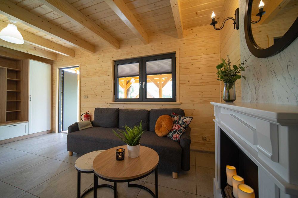 Domki nad jeziorem Goszcza w Lubrzy z jacuzzi i sauną