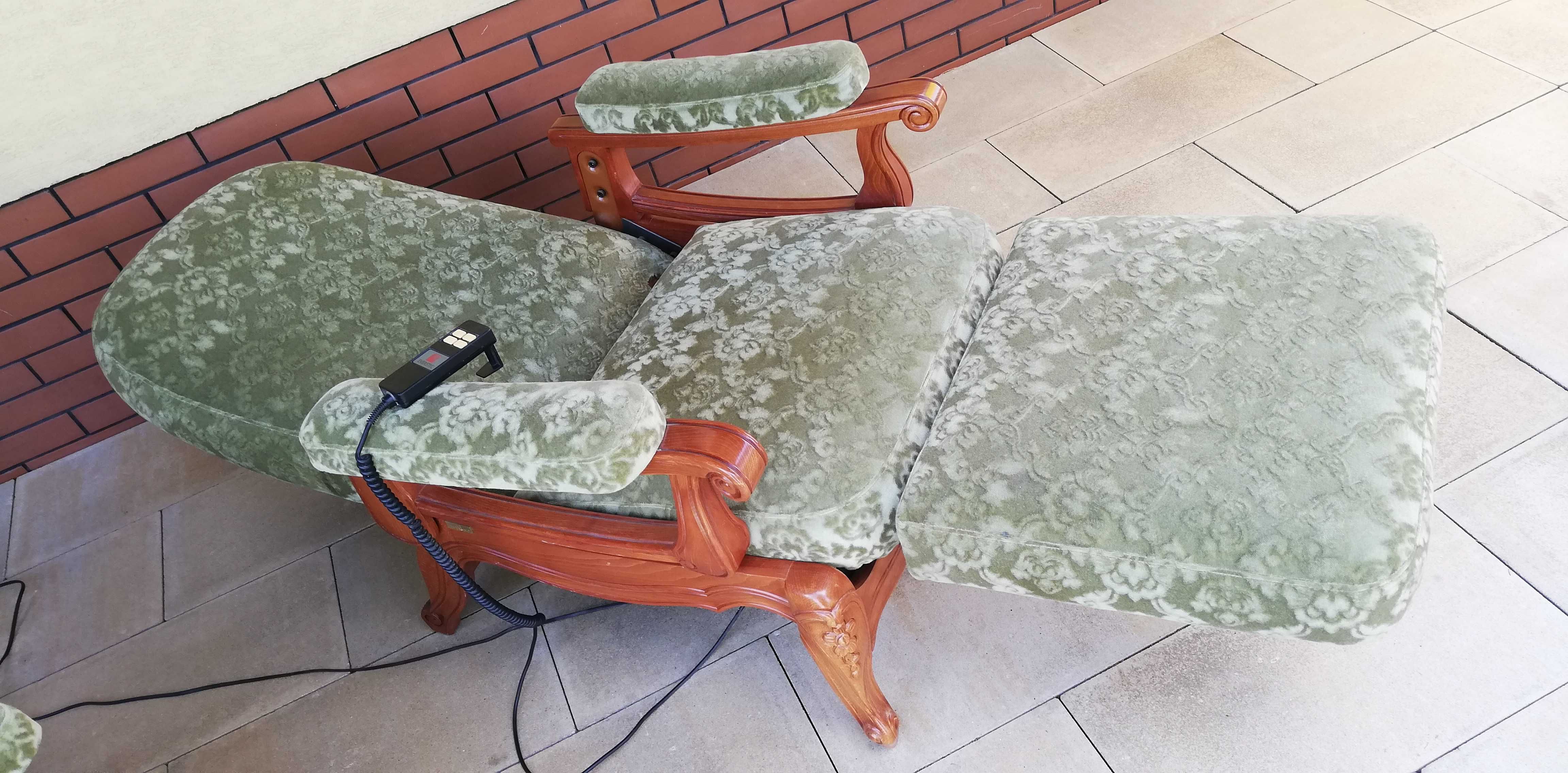 fotel stylowy relaks ludwik zielony seniora wypoczynek fotele ludwikow