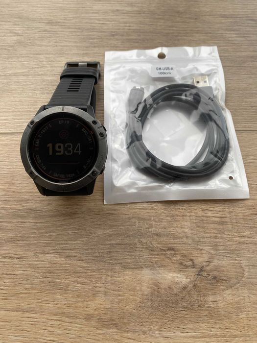 Garmin Fenix 6X Pro Solar Титановий | Не працює WIFI | Гарантія