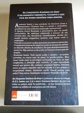 Livro "As Cinquenta Sombras de Grey"