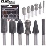 KRAFT&DELE Zestaw Frezów Hss Do Metalu 6 El Kaseta Frezowanie 6,3mm