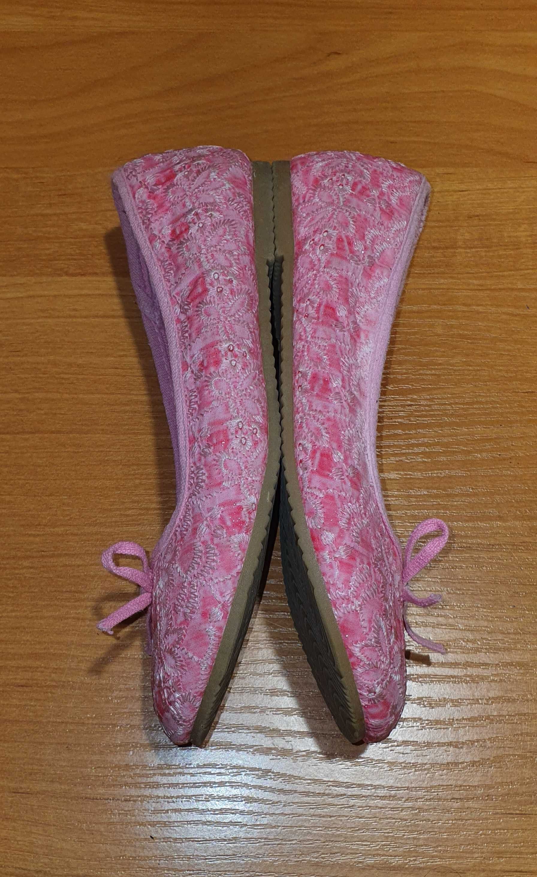 Różowe baleriny GRACELAND, rozm. 33 / 20.5 cm