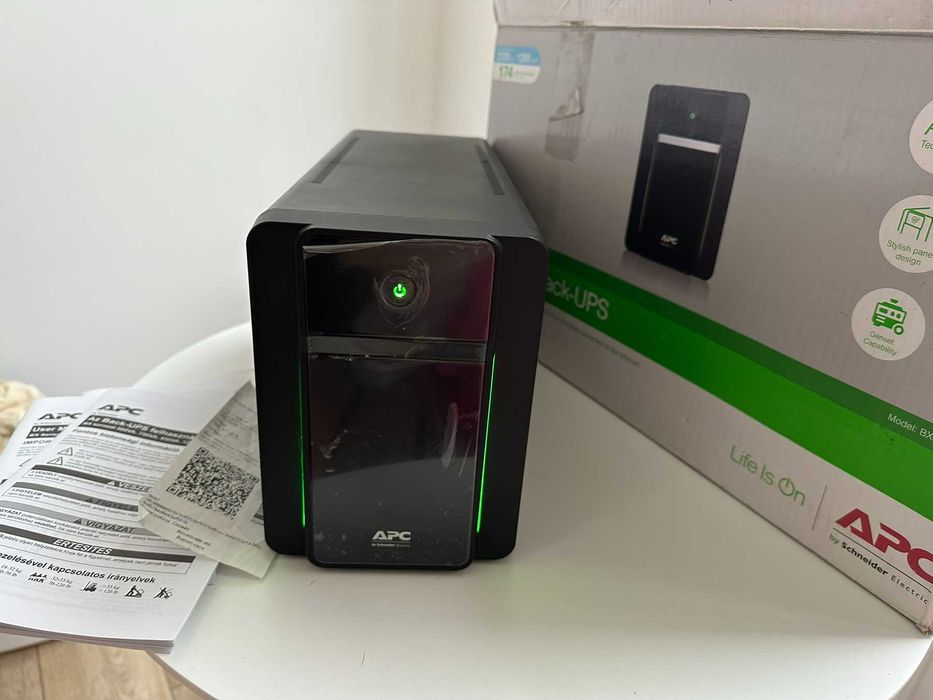 ДБЖ Безперебойник APC Back-UPS 1200W/2200VA USB Schuko (BX2200MI-GR)