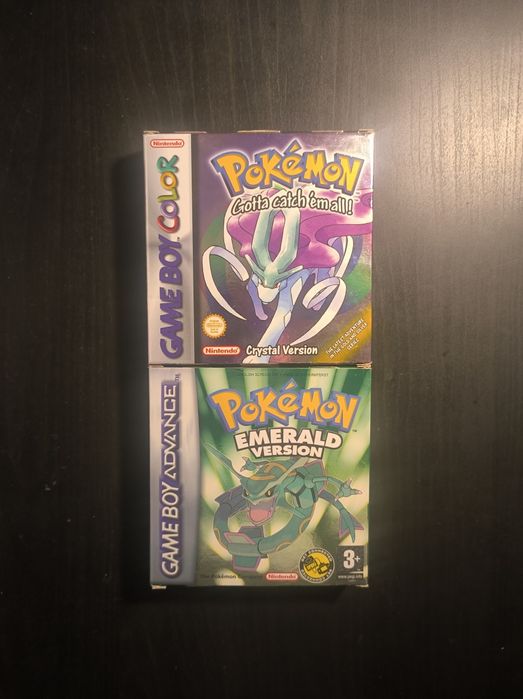 Jogos Pokémon Crystal e Emerald
