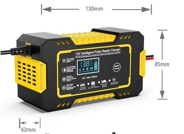 Зарядка для акумулятора авто, мото від 4А до 100А 12В/6А RJ Tianye