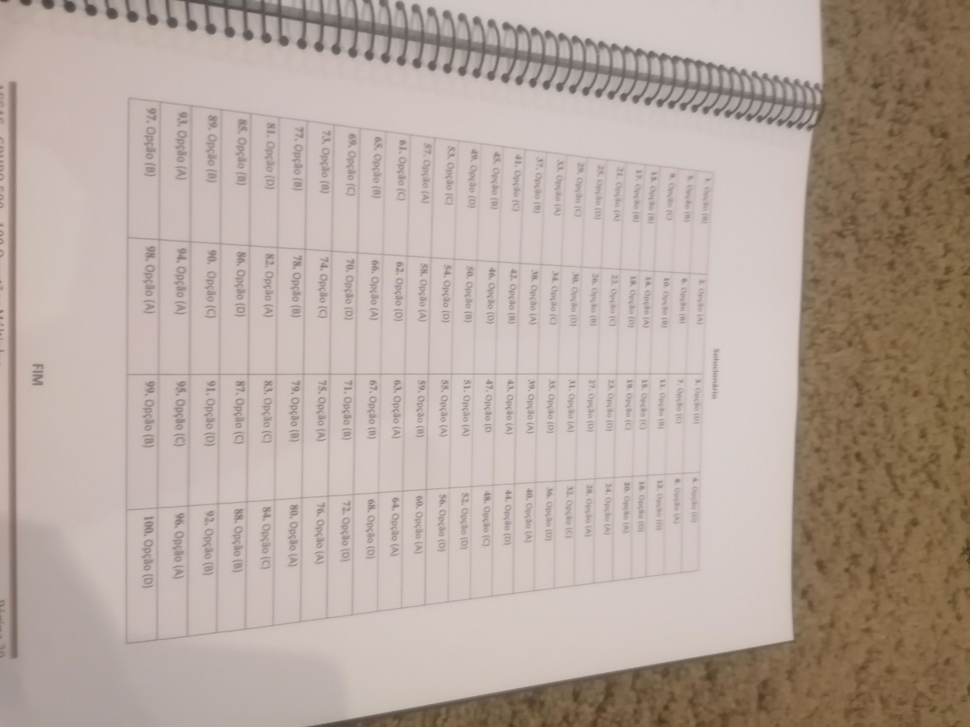 100 Questões de desenvolvimento e Escolhas múltiplas, Exame Matemática