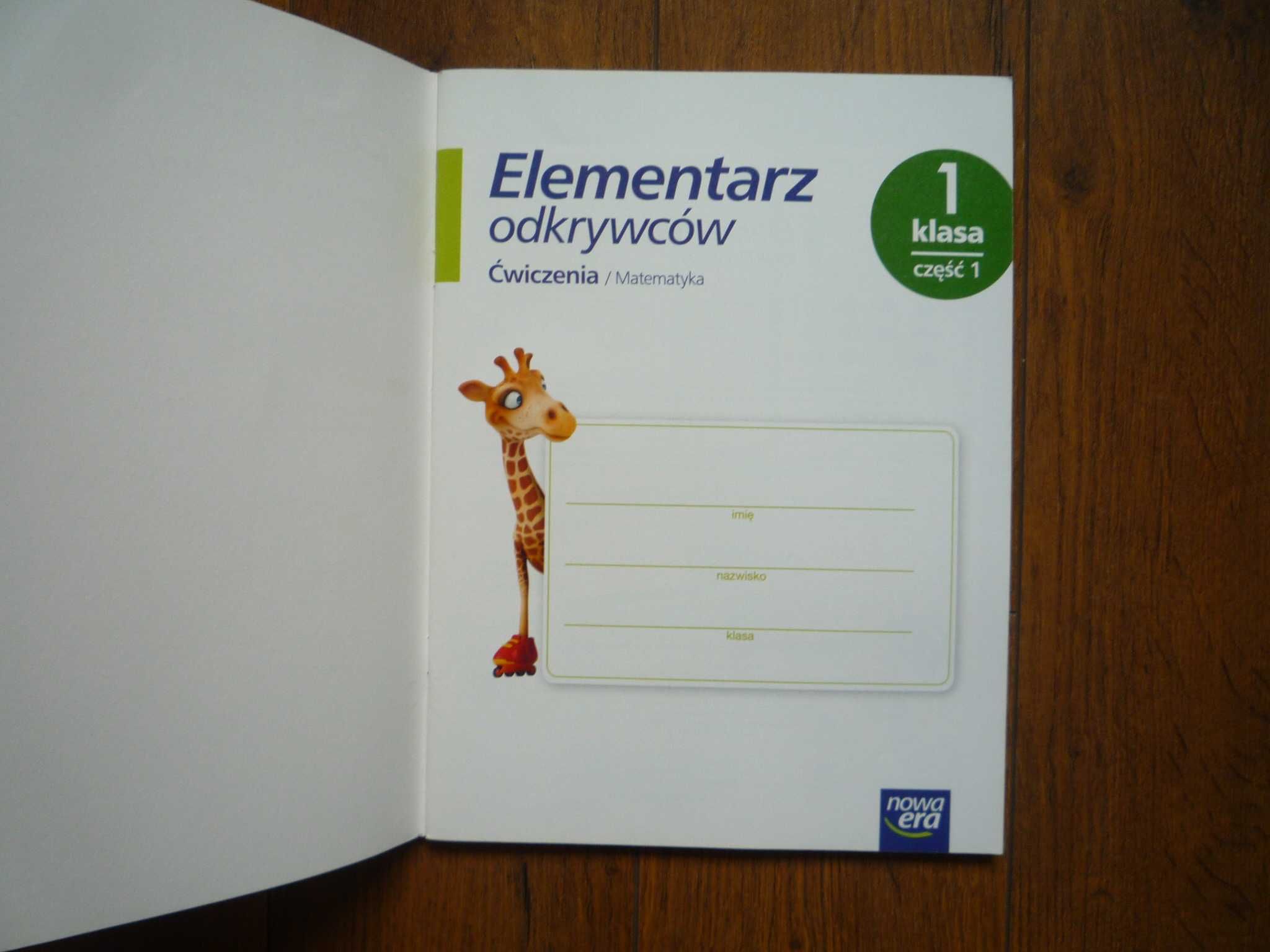 Nowe Ćwiczenia Elementarz odkrywców 1 Matematyka klasa 1 część 1