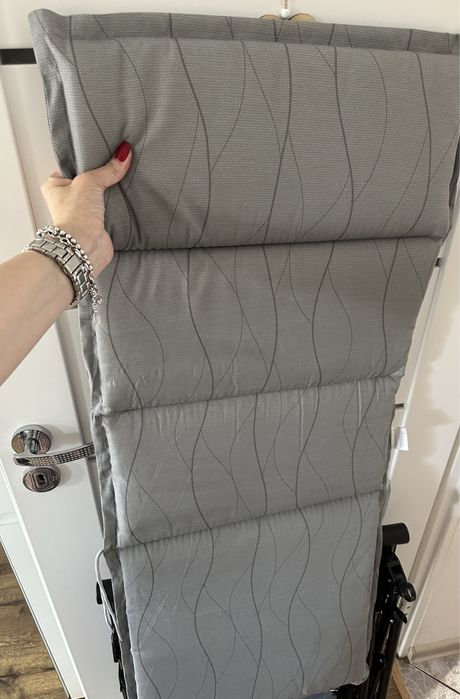 Leżak ogrodowy nowy kolor szary poduszka na leżak gratis