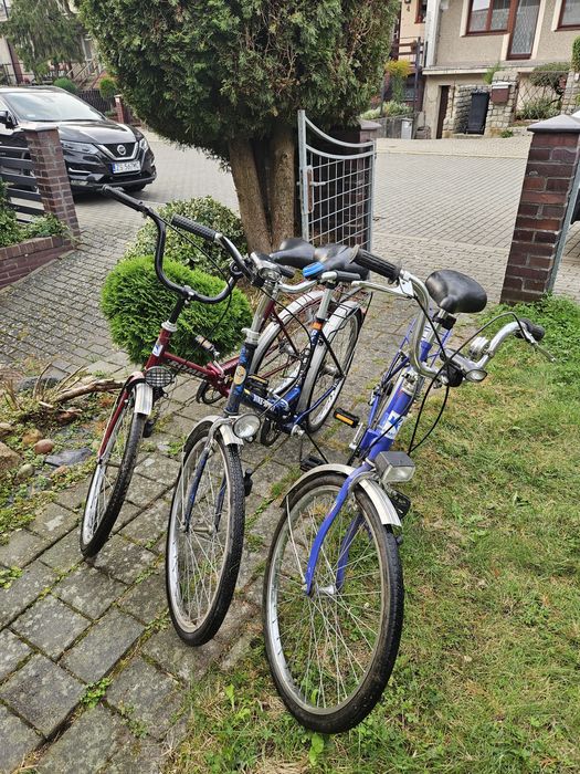 3 rowery składaki
