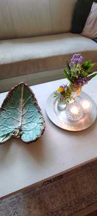 Patera ,talerz, ozdoba, dekoracja liść