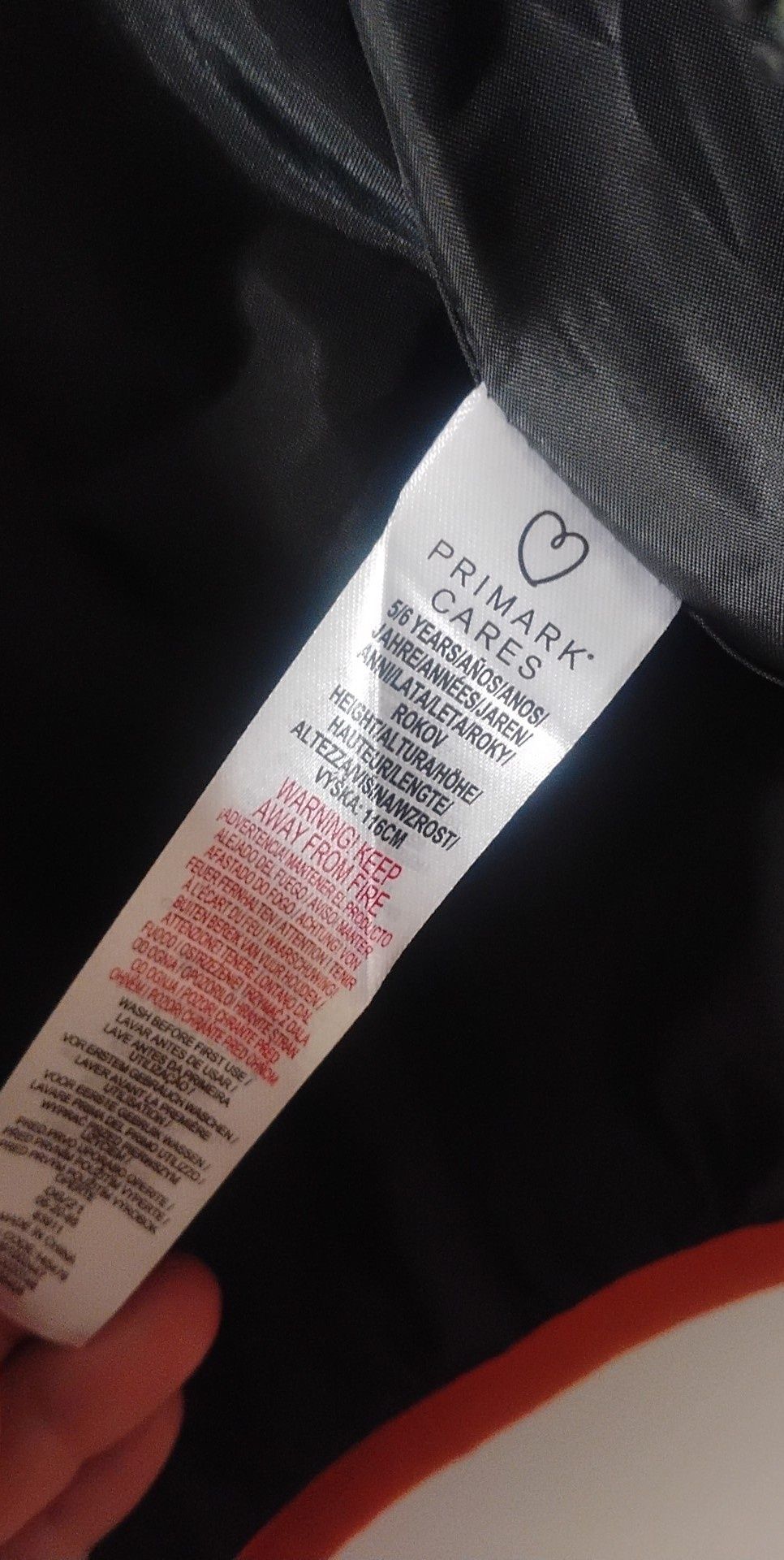 116 5-6l Primark kurtka polar moro