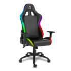 Cadeira Gaming Alpha Gamer Cygnus RGB até 130 kg - Preto