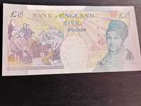 nota de 5 Libras 2002 Banco de Inglaterra nova