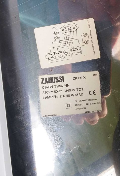 Okap kuchenny zanussi 50x60 cm