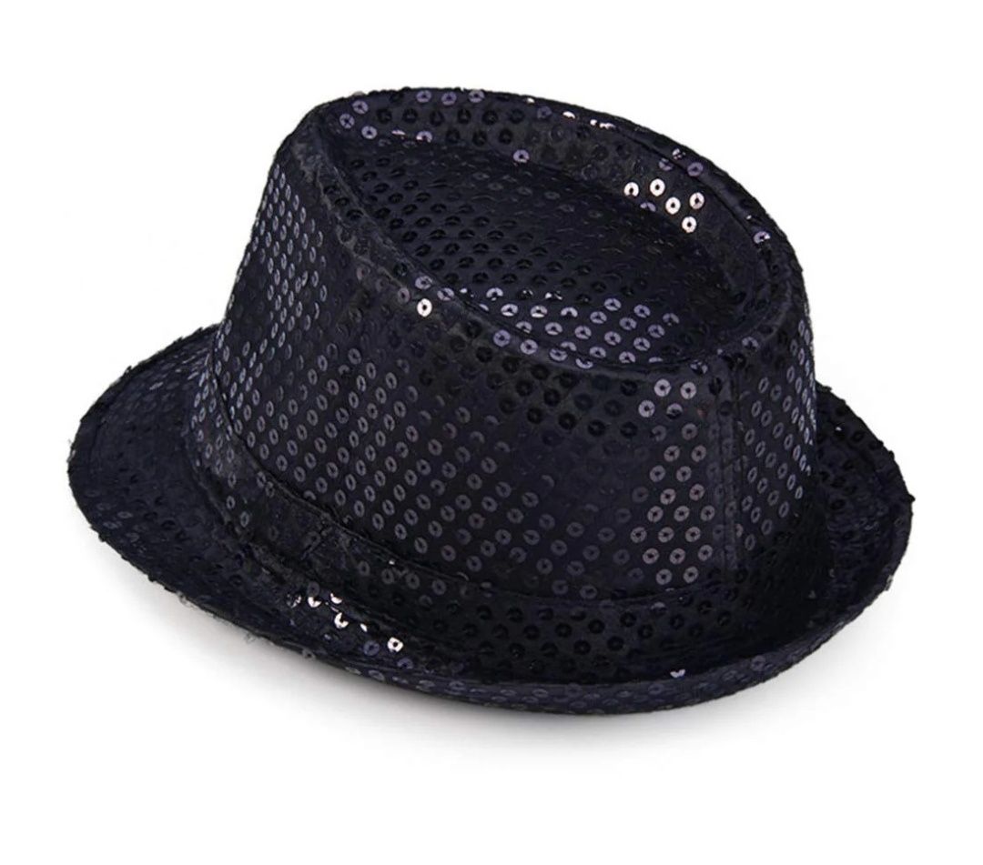 SAFIGLE Jazz cekinowy kapelusz Fedora kapelusz magika Latin Jazz Mardi