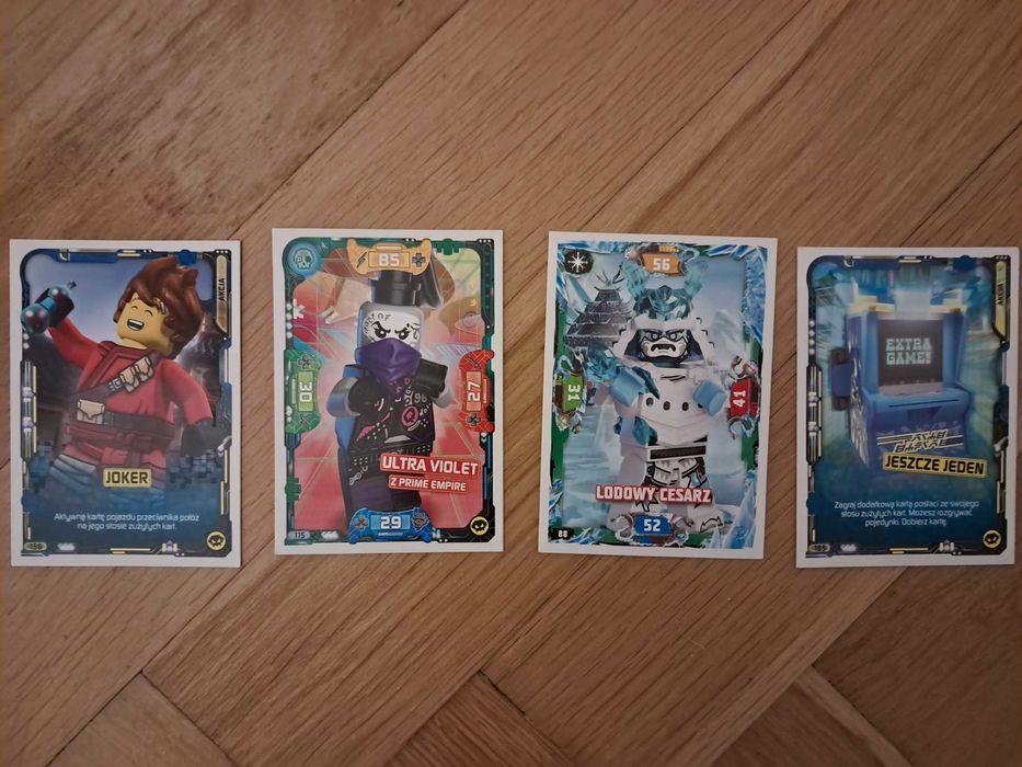 karty LEGO STAR WARS Ninjago Avengers karty limitowane zestaw
