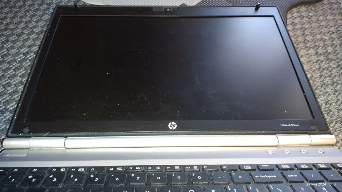 Uszkodzony hp elitebook 8560p