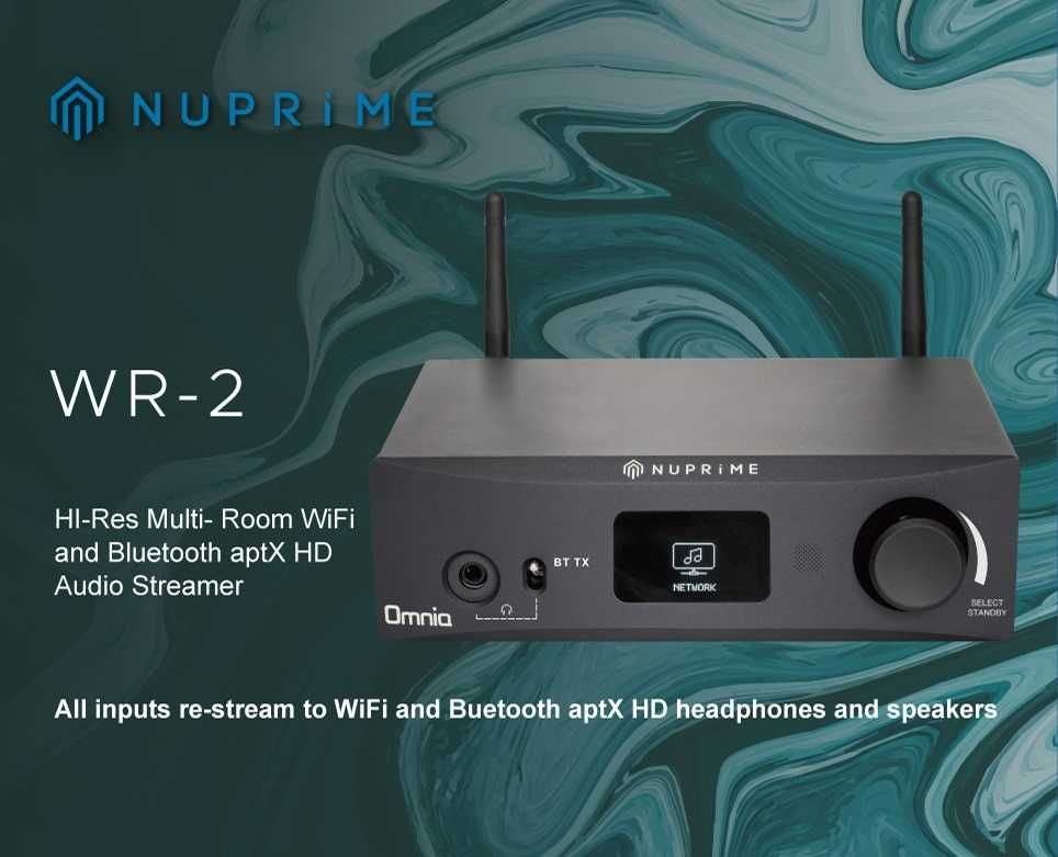 NuPrime Omnia WR-2 Odtwarzacz strumieniowy preamp  HDMI ARC DAC