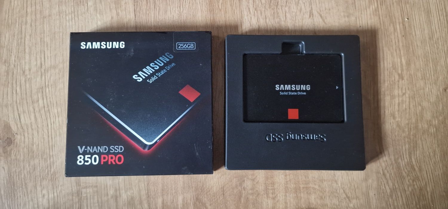 Dysk SSD Samsung 850 PRO o pojemności 256 GB.