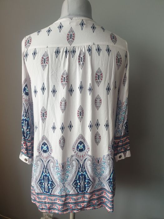 Koszula bluzka damska XL boho biała letnia Jenifer Taylor