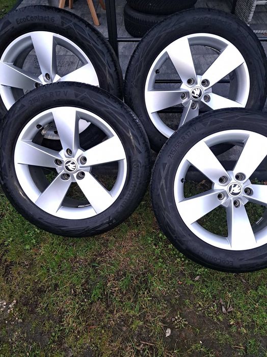 Alufelgi skoda octavia karoq z oponami 215/55R18