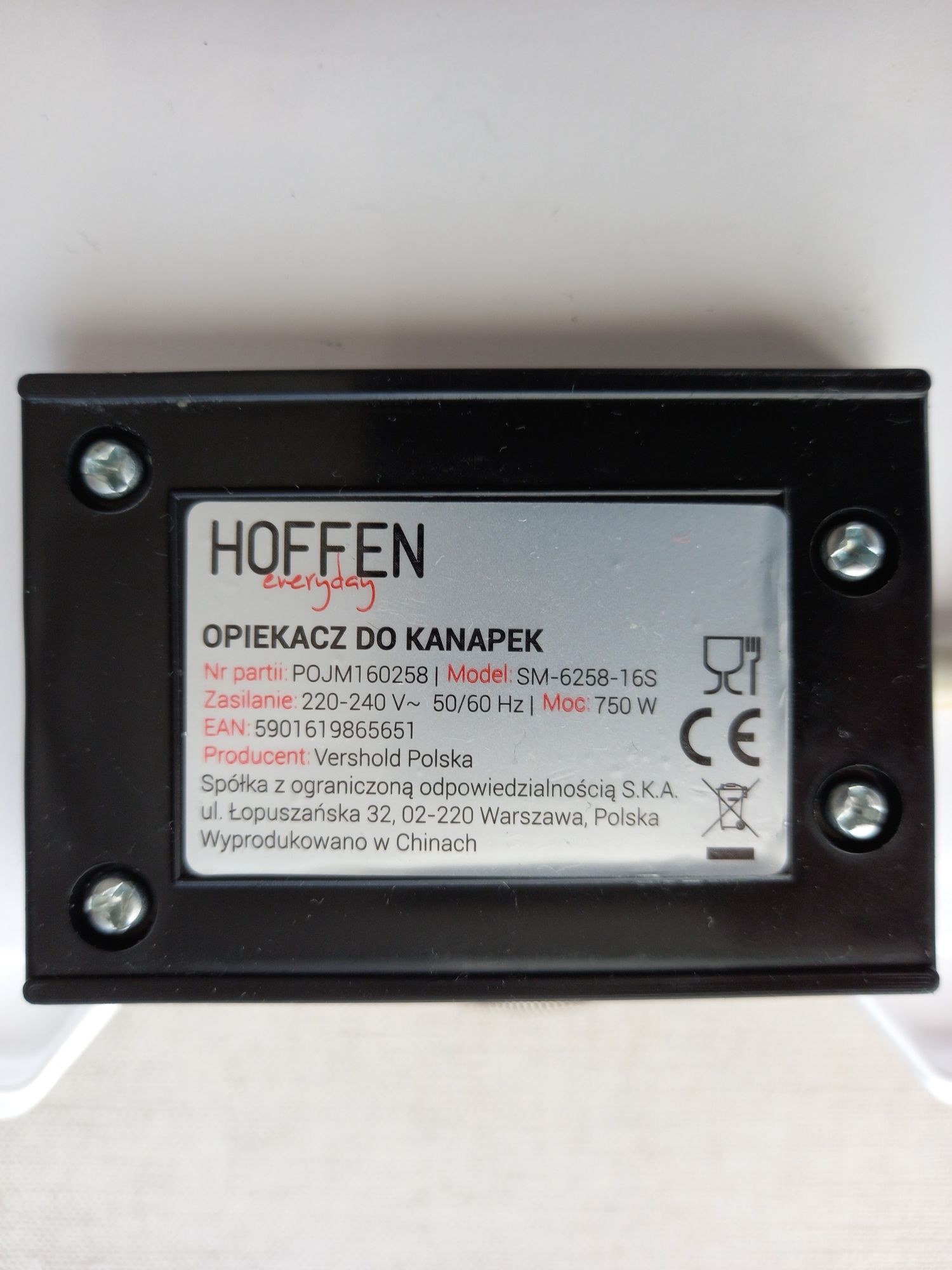 Opielacz do kanapek toster Hoffen 750W