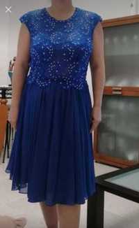 Vestido Azul de Cerimónia