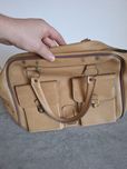 Torba Vintage Skórzana Shopper Bag Retro Unikat