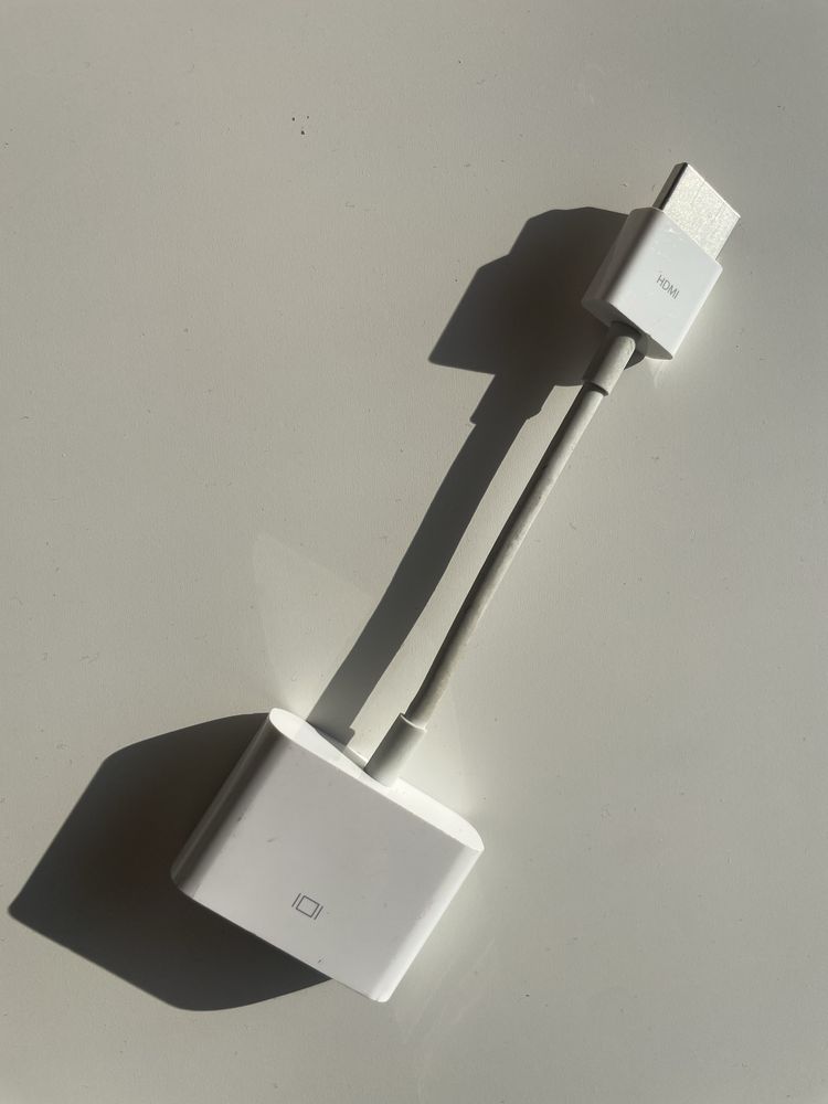 Oryginalny kabel Apple HDMI - DVI-D 0.15m biały (MJVU2ZM/A)