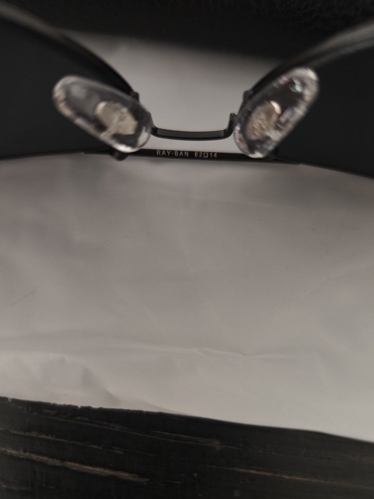 Okulary przeciwsłoneczne RayBan Aviator pilotki czarne nowe