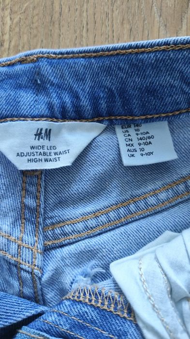 H&M jeansy dzinsy Szeroka luzna nogawka