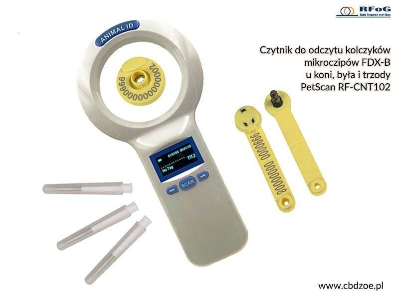 Czytnik mikroczipów PetScan FDX-B-RF-CNT102 od CBDZOE