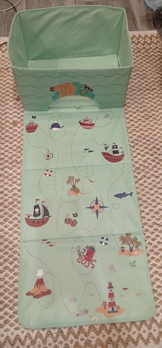 Pojemnik na zabawki z matą do zabawy