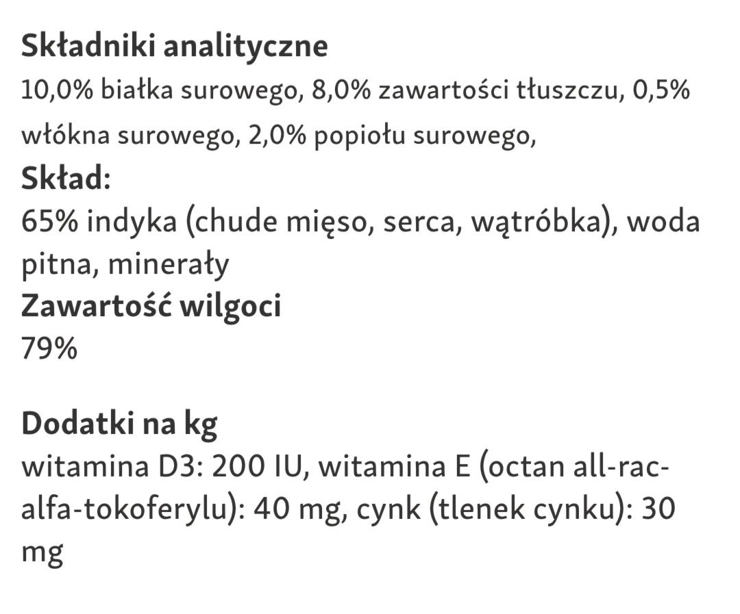 24x400g RINTI Singlefleisch czysty INDYK MONO Protein dla psa 

Wysoki
