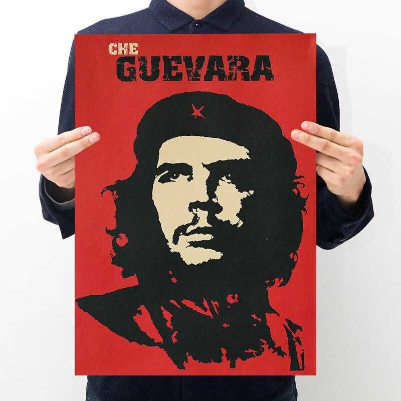 Постер плакат для украшения комнаты, бара, кафе изображающий Че Гевару