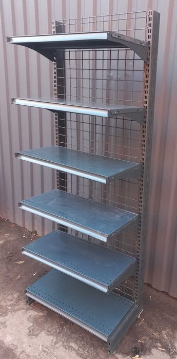 Торговий пристінний стелаж (торець) «Колумб» 180х66 см., Б/у 13583