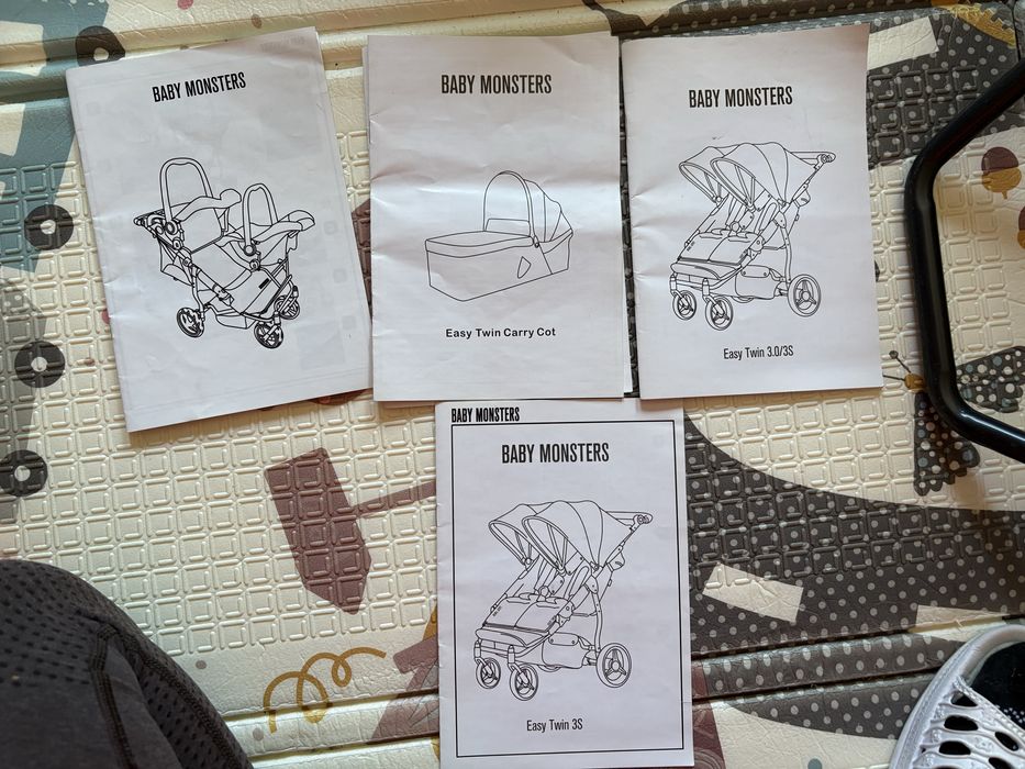 Baby Monster Easy Twin gondola zestaw