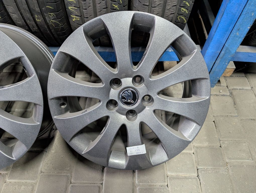 Оригінальні легкосплавні диски 5*112 R17 SKODA