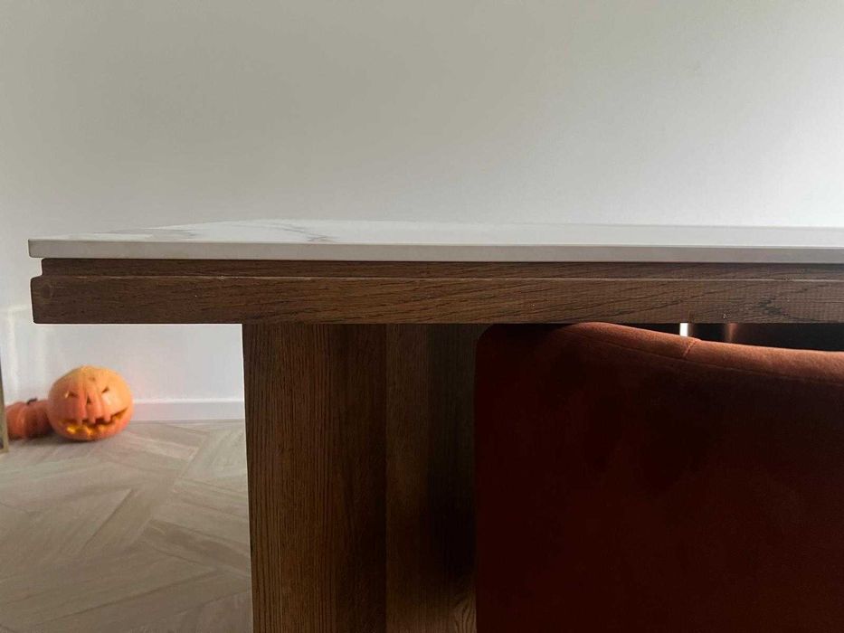 Gou-Gou Forms - Stół dębowy GOD z kamiennym blatem , Nowa polska marka