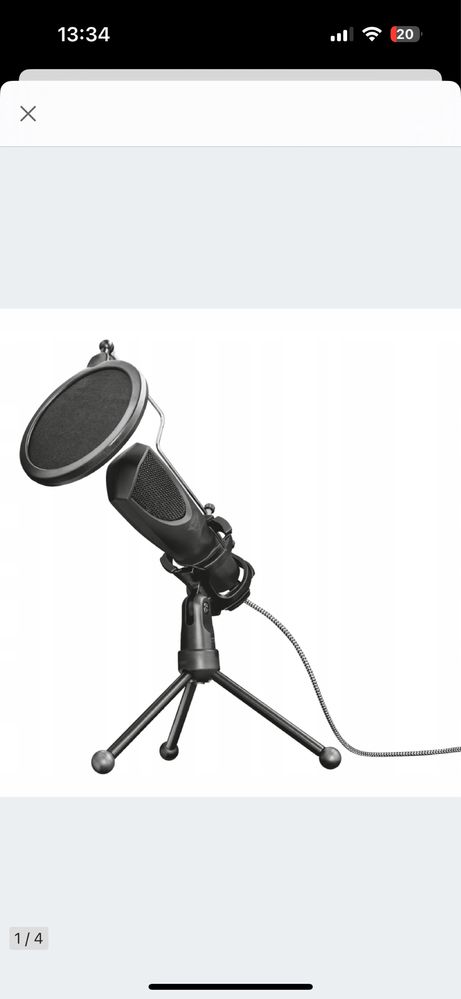 MIKROFON TRUST GXT 232 Mantis Streaming nowy