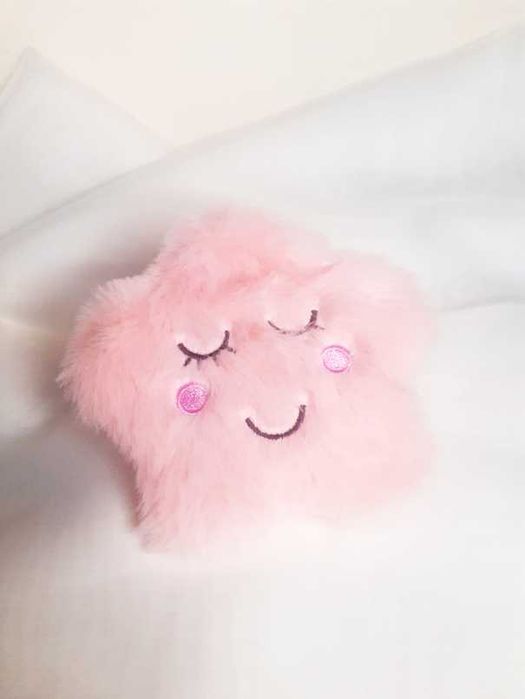 Kieszonkowy Ogrzewacz Do Dłoni Różowy Puchaty Futerko Chmurka