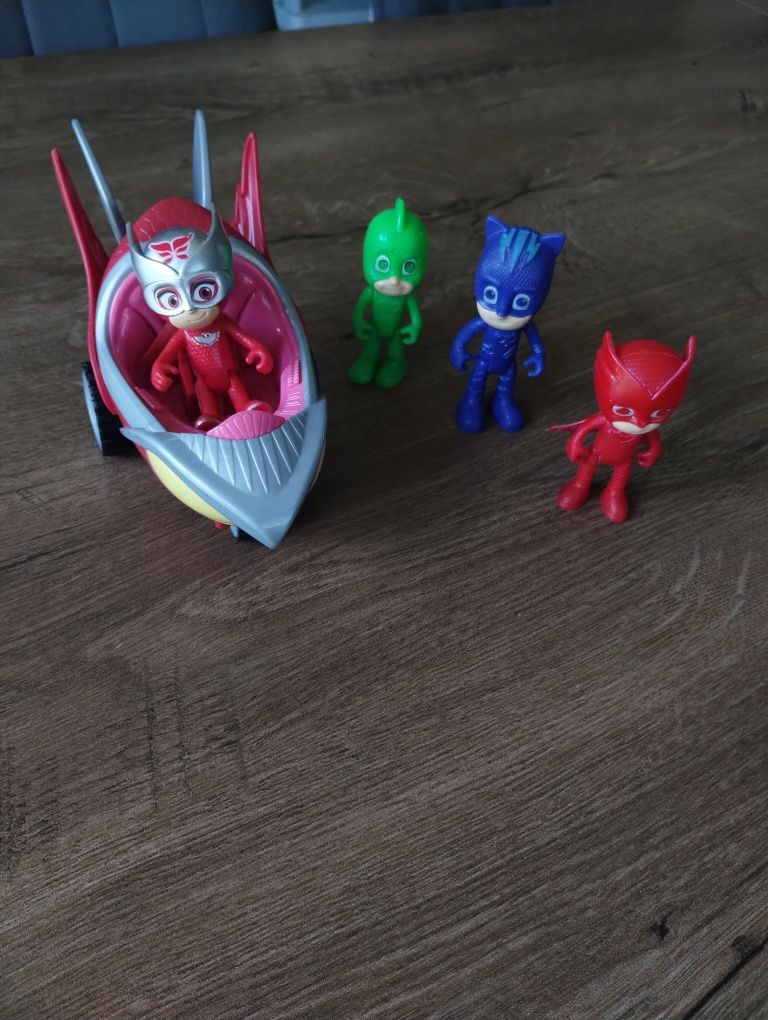 Sowella duży pojazd plus gratis figurki piżamersi, PJ Masks