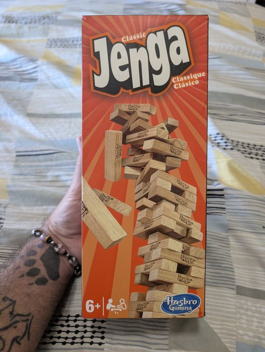 Jogo jenga c/caixa e manual